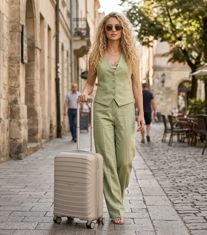 Малый чемодан Eurobags 99 milk -S- (55 см) ~ручная кладь~