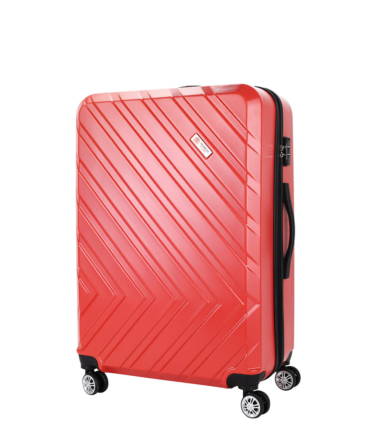 Средний чемодан Global Case GC031-АF079-24 - красный