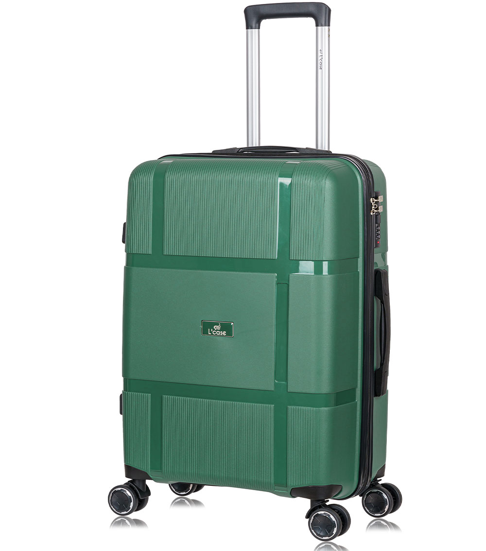 Средний чемодан Gua Green M (64 см)