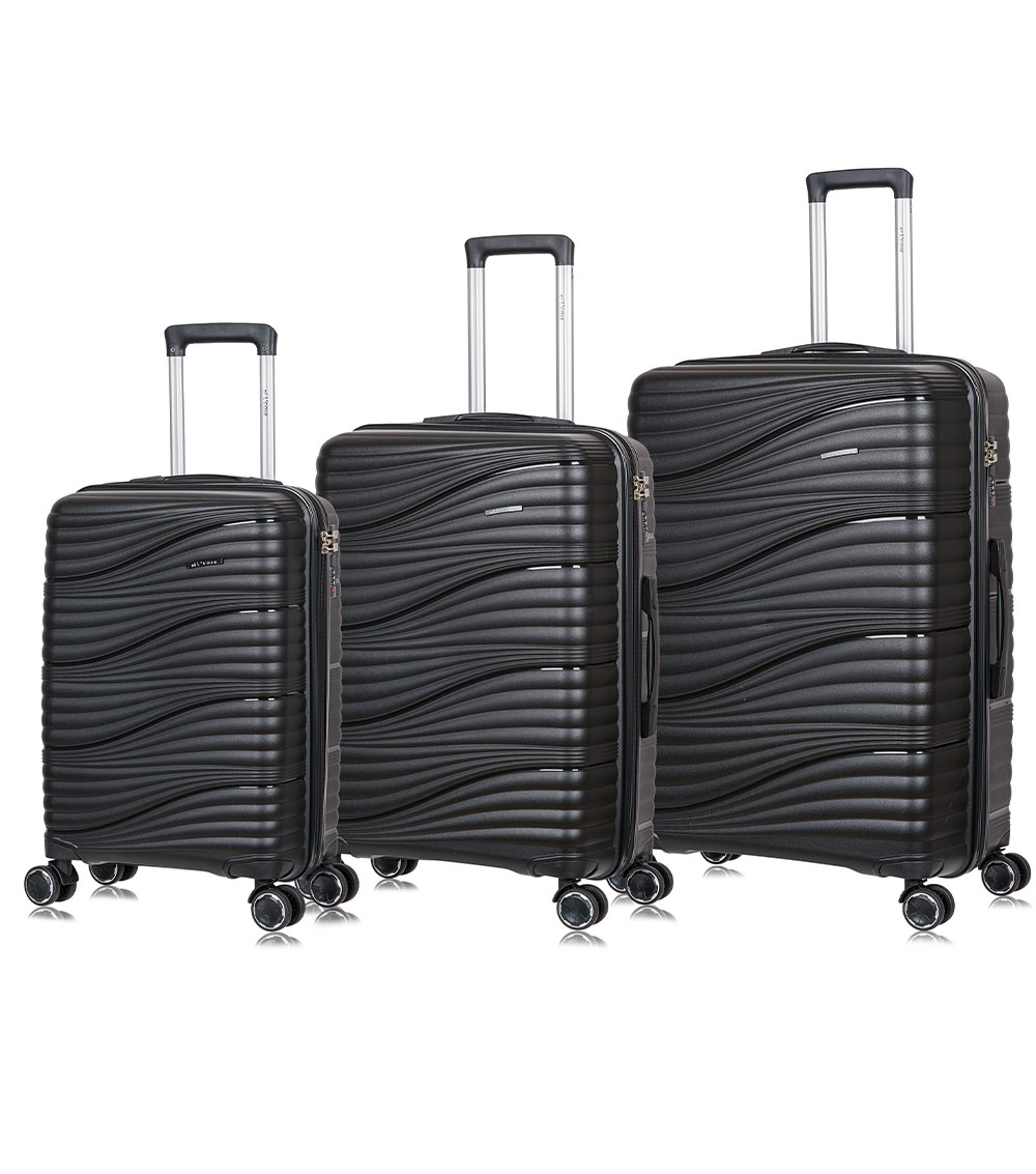 Большой чемодан L-case Havana Black (76 см)