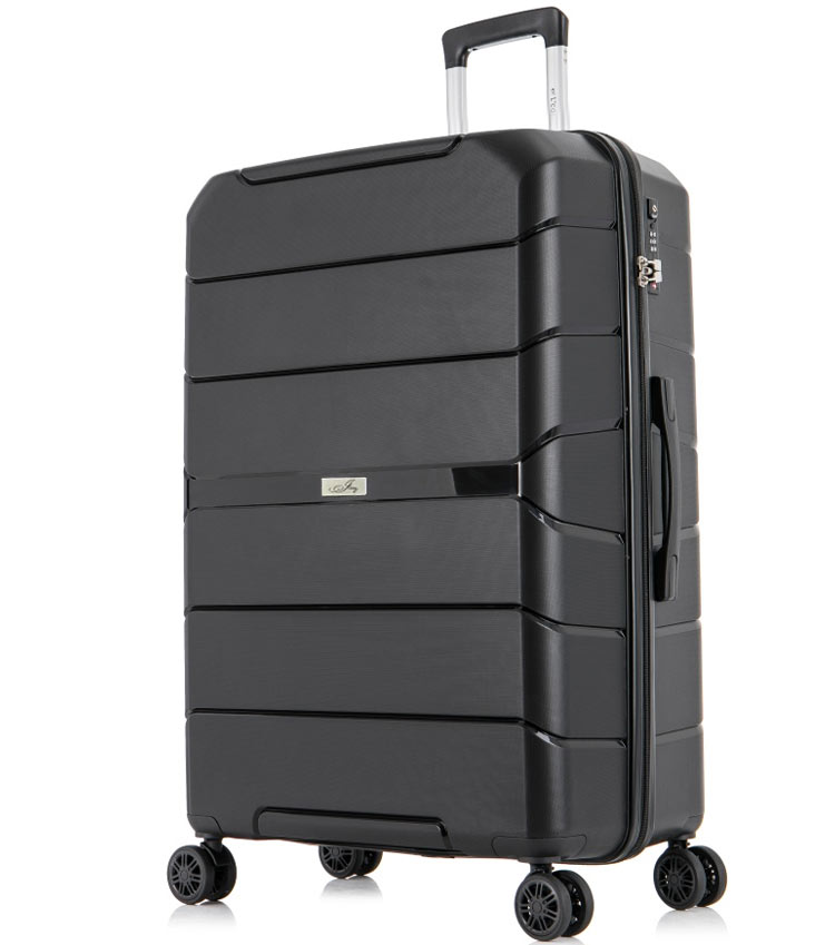 Большой чемодан Jony PP 01 Singapore L Black (75 см)