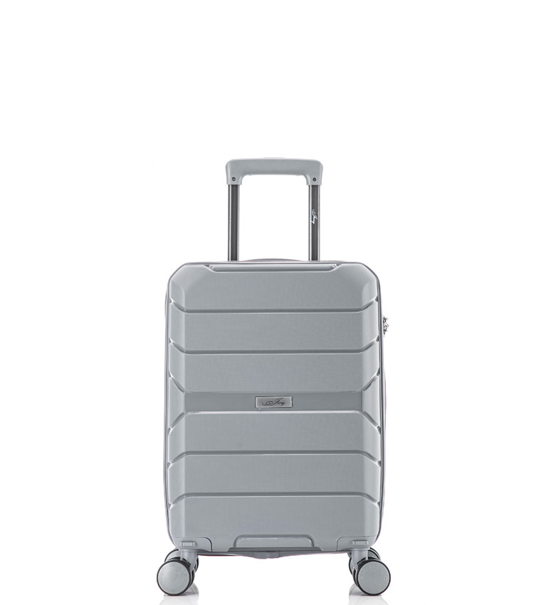 Малый чемодан Jony PP 01 Singapore S Light grey(55 см) ~ручная кладь~