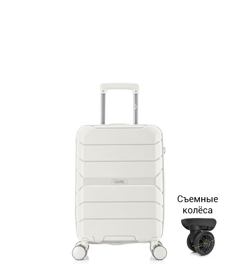 Малый чемодан Jony PP 01 Singapore XS milk (52 см) ~ручная кладь~