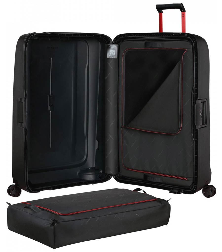 Малый чемодан Samsonite Essens black KM0*18 004 - S - ручная кладь