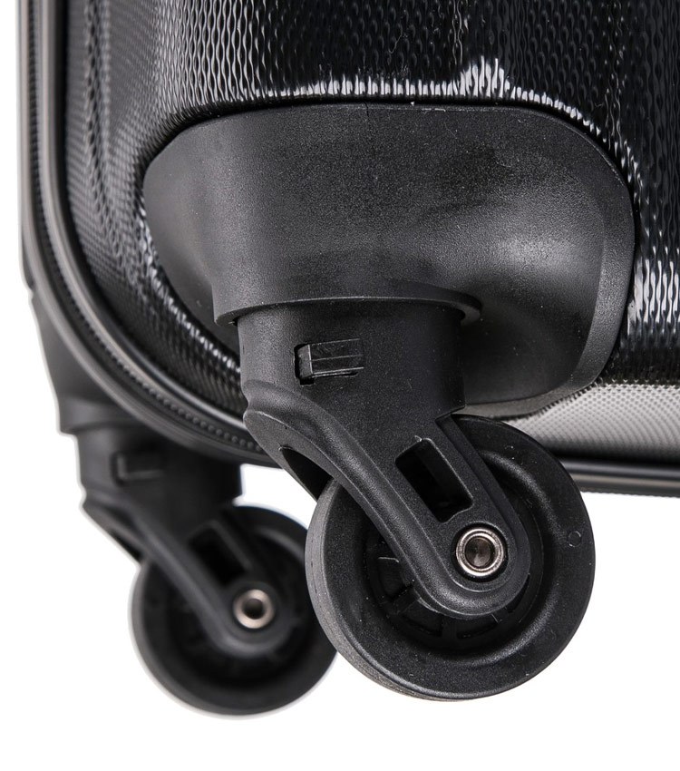 Средний чемодан спиннер Lcase Krabi black (63 см)