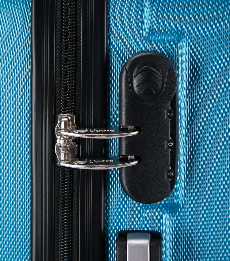 Малый чемодан спиннер L-case Krabi blue (50 см)