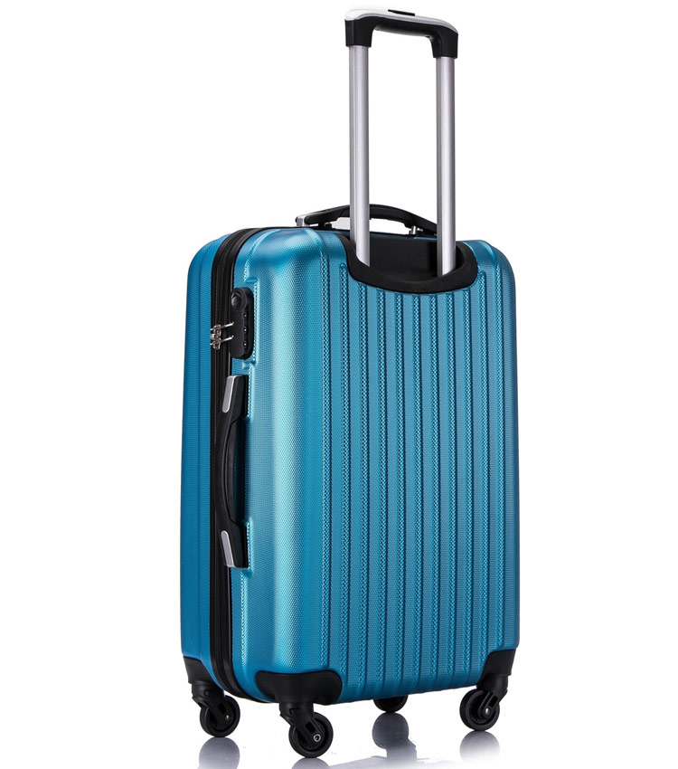 Средний чемодан спиннер Lcase Krabi blue (63 см)