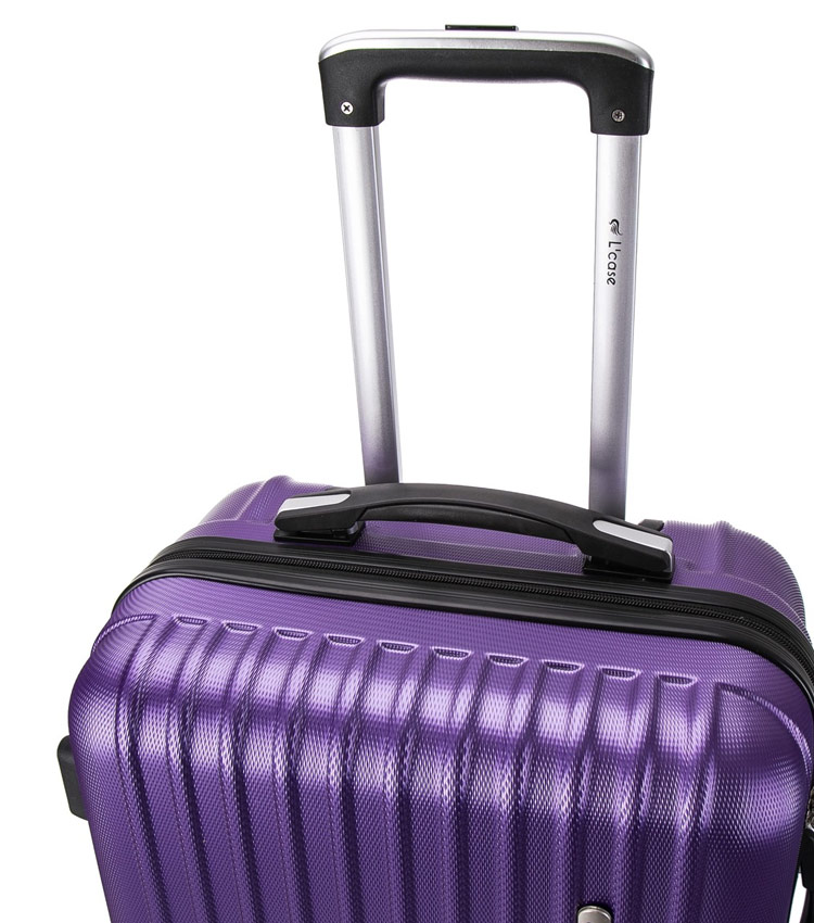Большой чемодан спиннер Lcase Krabi purple (72 см)