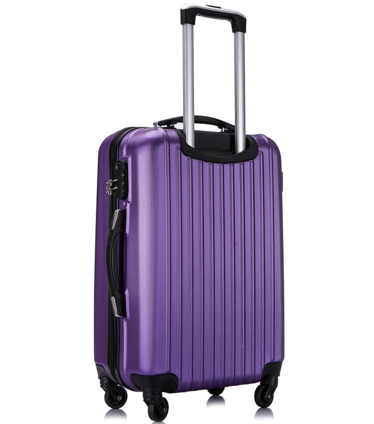 Средний чемодан спиннер L-case Krabi purple (63 см)