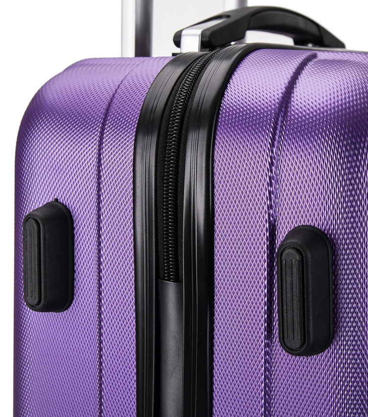 Большой чемодан спиннер Lcase Krabi purple (72 см)