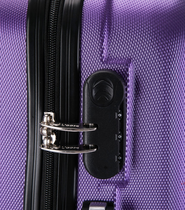 Средний чемодан спиннер L-case Krabi purple (63 см)