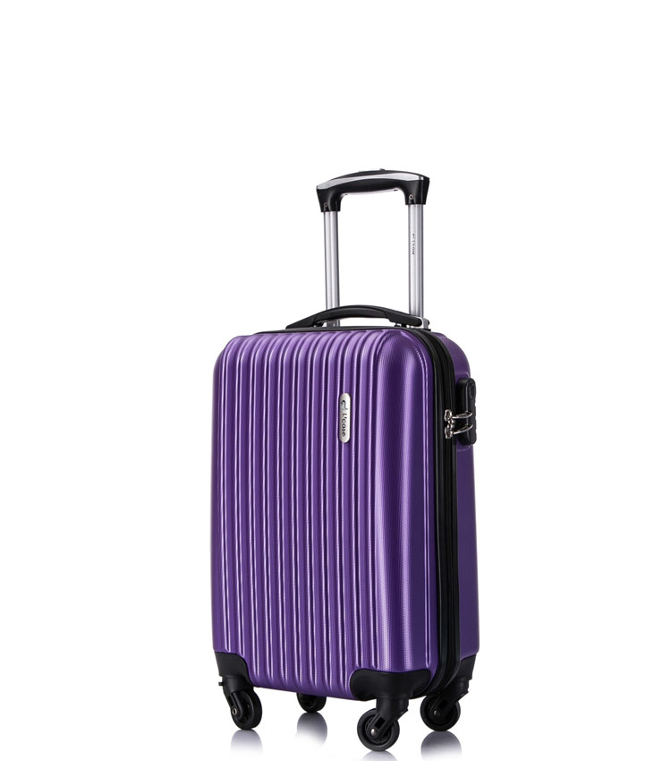 Малый чемодан спиннер L-case Krabi purple (50 см)