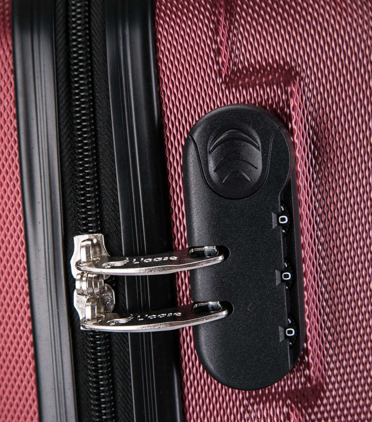 Средний чемодан спиннер L-case Krabi wine (63 см)