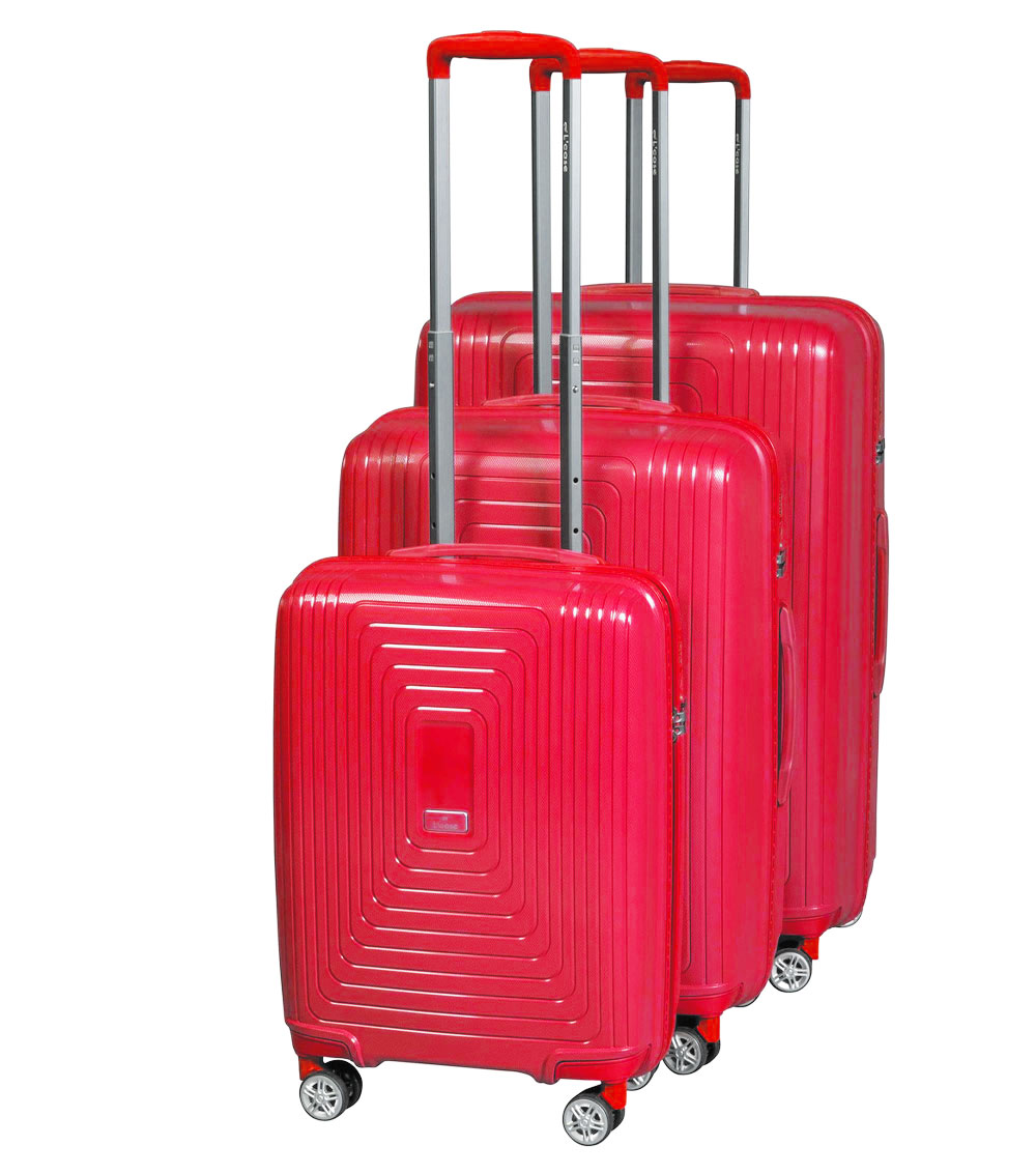 Средний чемодан L-case Moscow red
