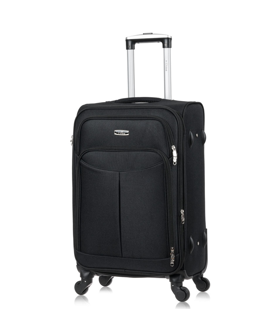 Средний чемодан L-case Amsterdam (M - 64 см) black