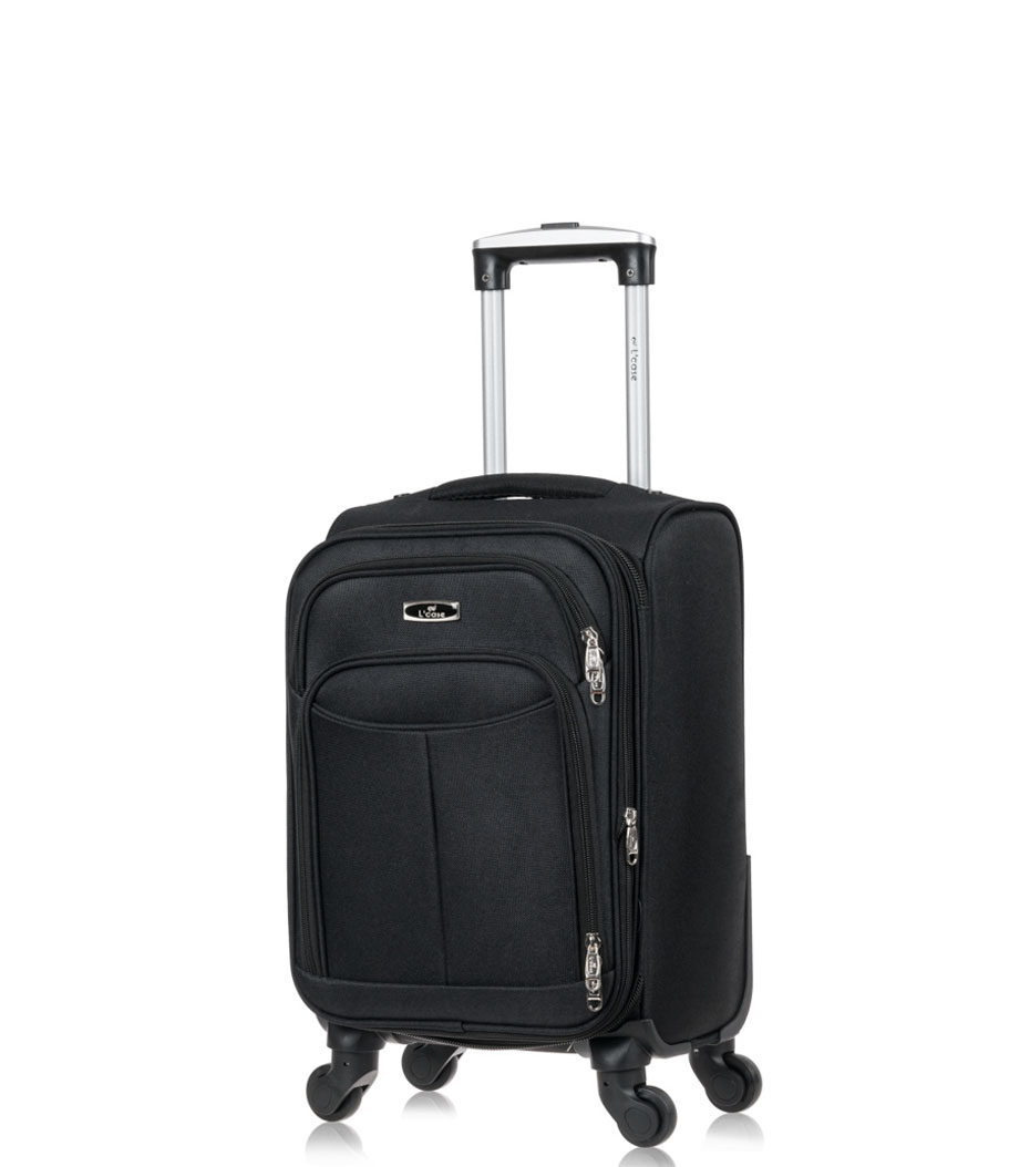 Малый чемодан L-case Amsterdam (S - 52 см) black ~ручная кладь~