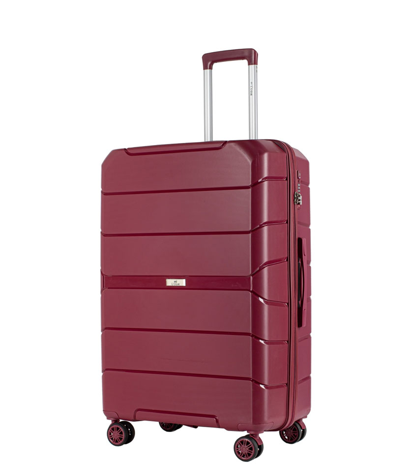 Средний чемодан спиннер L-case Singapore - Bordo (68 см)