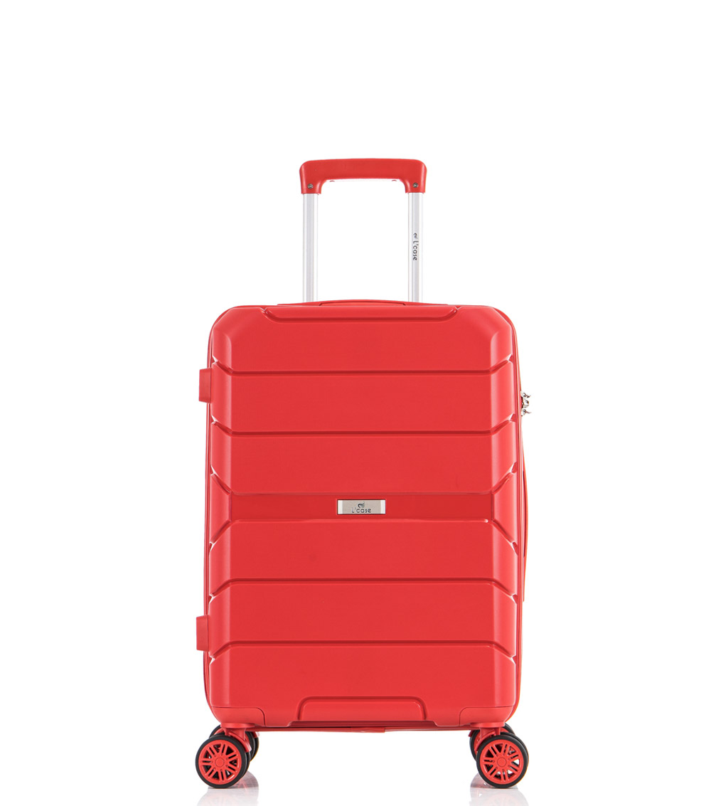 Малый чемодан спиннер L-case Singapore red (57 см)