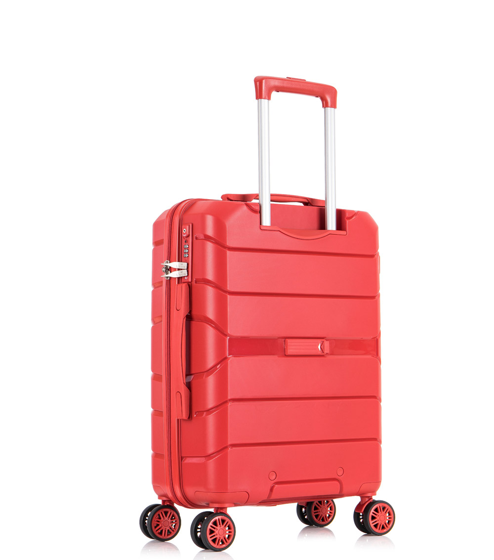 Малый чемодан спиннер L-case Singapore red (57 см)