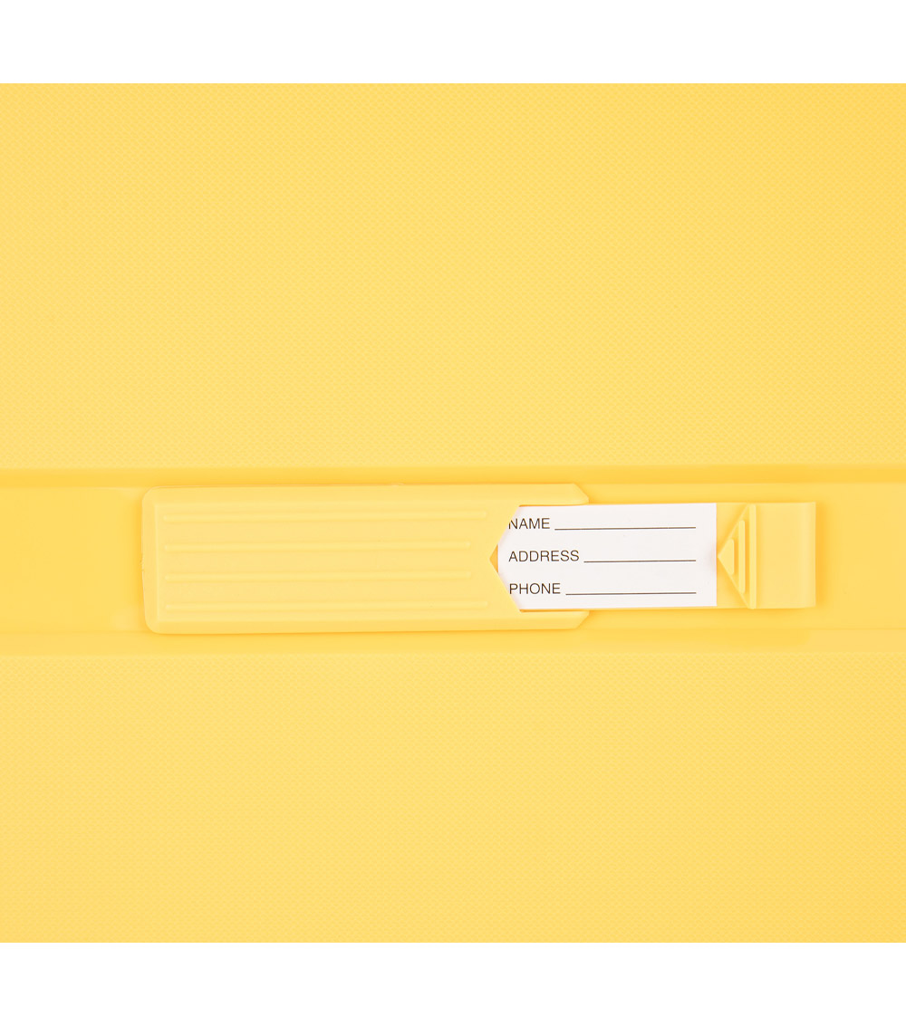 Большой чемодан спиннер L-case Singapore yellow (78 см)