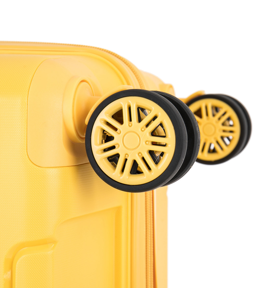 Большой чемодан спиннер L-case Singapore yellow (78 см)