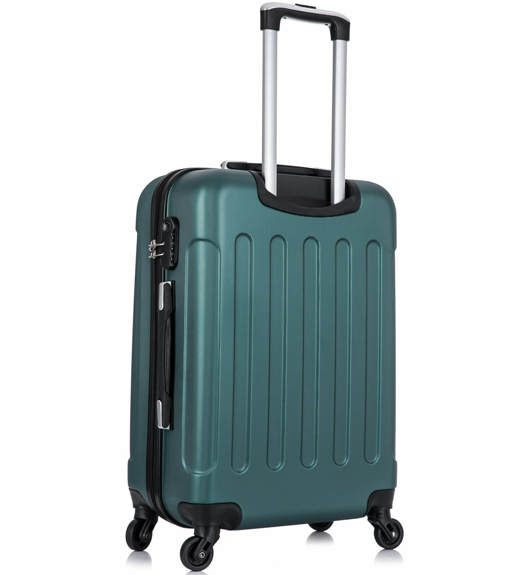 Большой чемодан спиннер L-case Bangkok dark-green (72 см)