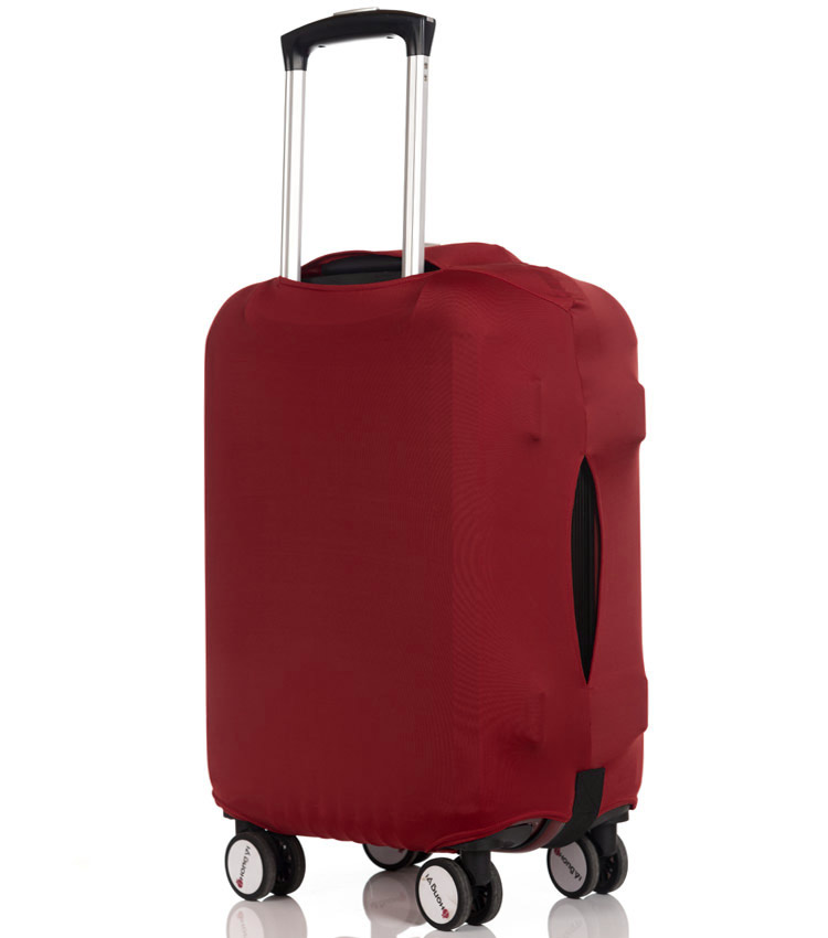 Чехол на чемодан Little Chili I love travel dark-red ~M~ (55–67 см)