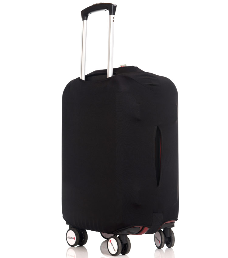 Чехол на чемодан Little Chili I love travel black ~L~ (62–76 см)