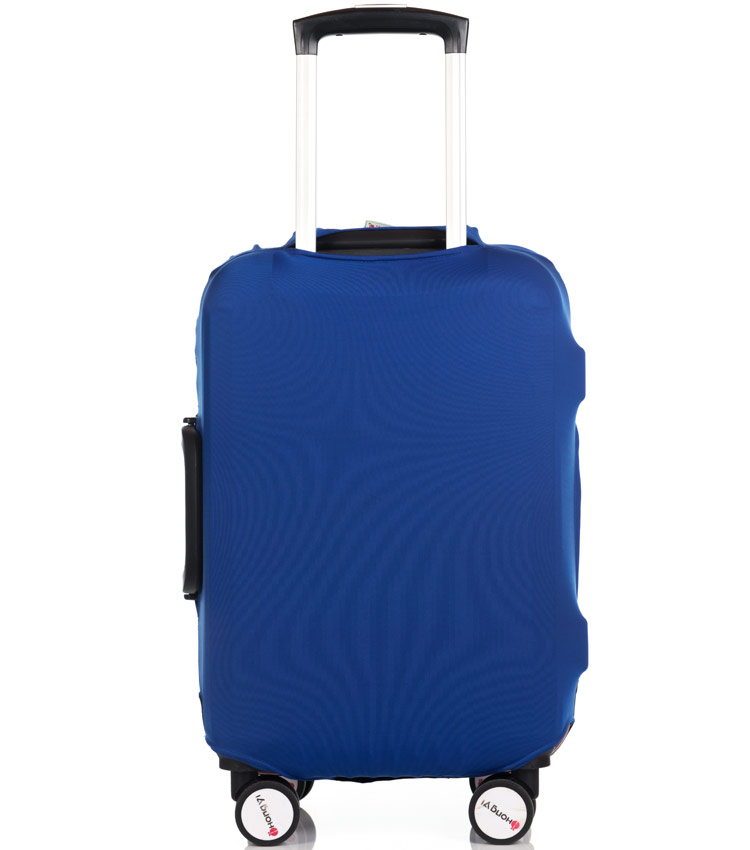 Чехол на чемодан Little Chili I love travel blue ~M~ (55–67 см) 