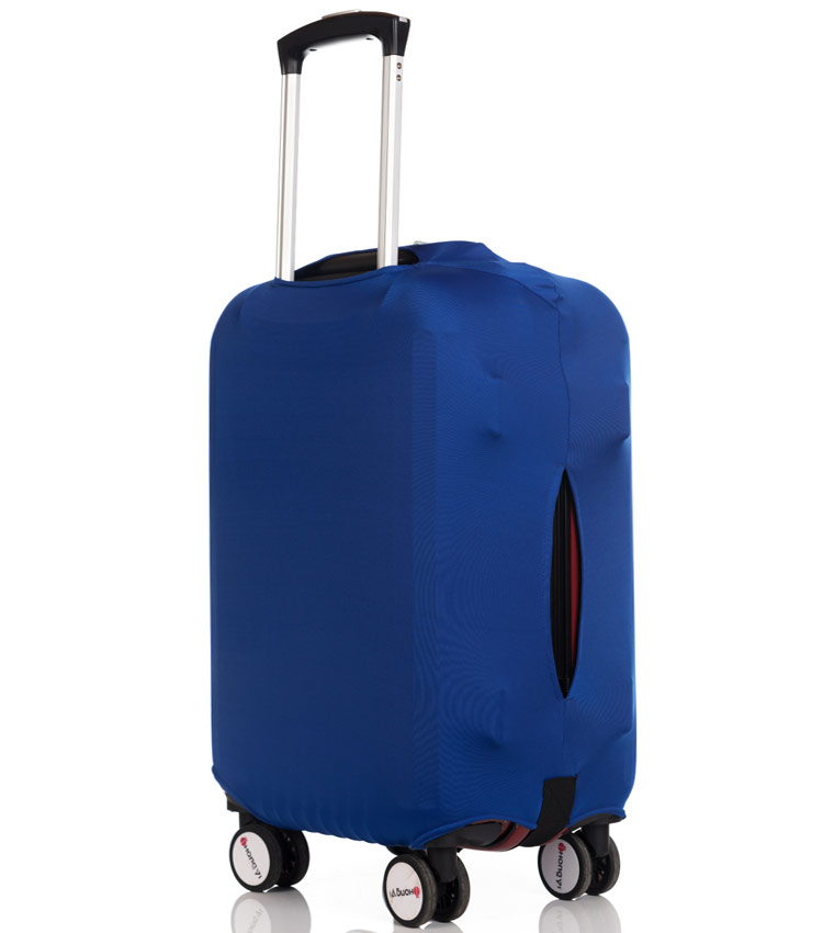 Чехол на чемодан Little Chili I love travel blue ~M~ (55–67 см) 