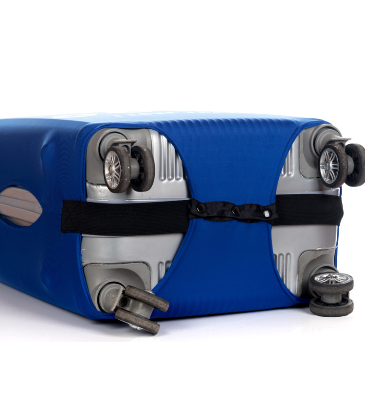 Чехол на чемодан Little Chili I love travel blue ~S~ (48–56 см) 