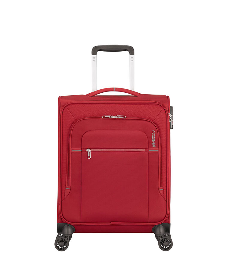 Малый чемодан American Tourister CROSSTRACK MA3*10002 (55 см) ~ручная кладь~ Red/Grey