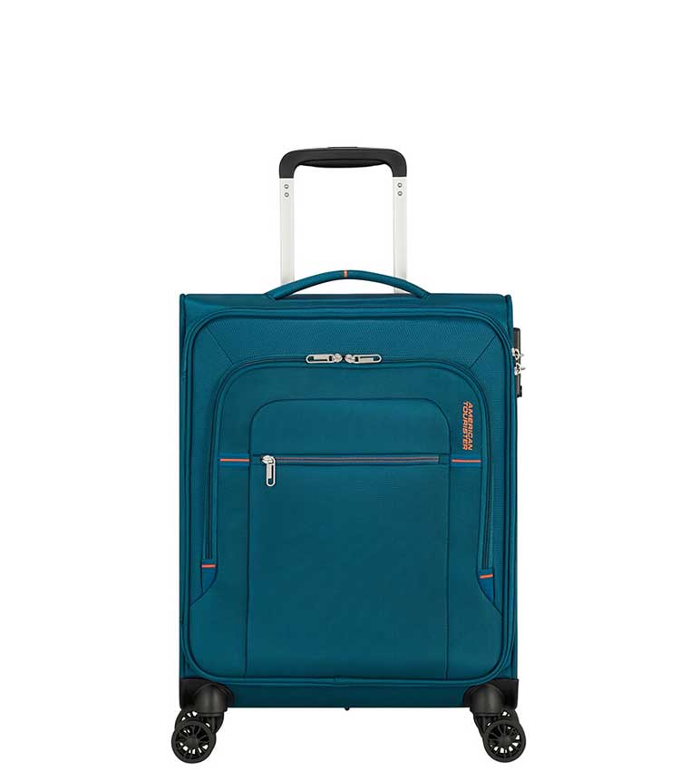 Малый чемодан American Tourister CROSSTRACK MA3*11002 (55 см) ~ручная кладь~ Navy/Orange