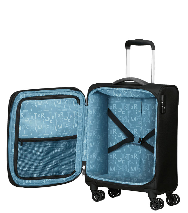 Малый чемодан American Tourister Starvibe MD6*09001 (55 см) ~ручная кладь~ Asphalt Black