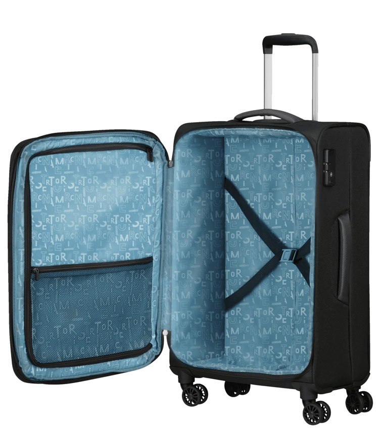 Средний чемодан American Tourister Pulsonic MD6*09002 (68 см) - Asphalt Black