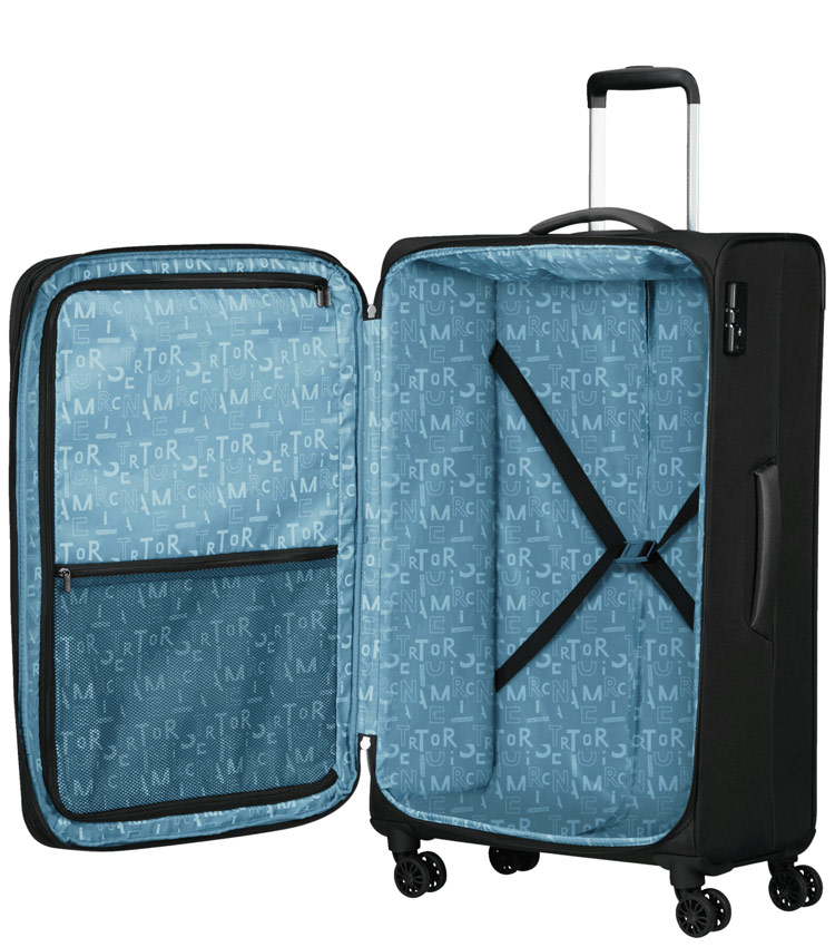 Большой чемодан American Tourister Pulsonic MD6*09003 (81 см) - Asphalt Black