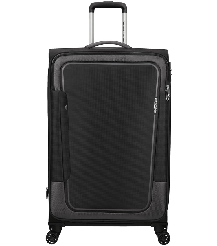 Большой чемодан American Tourister Pulsonic MD6*09003 (81 см) - Asphalt Black
