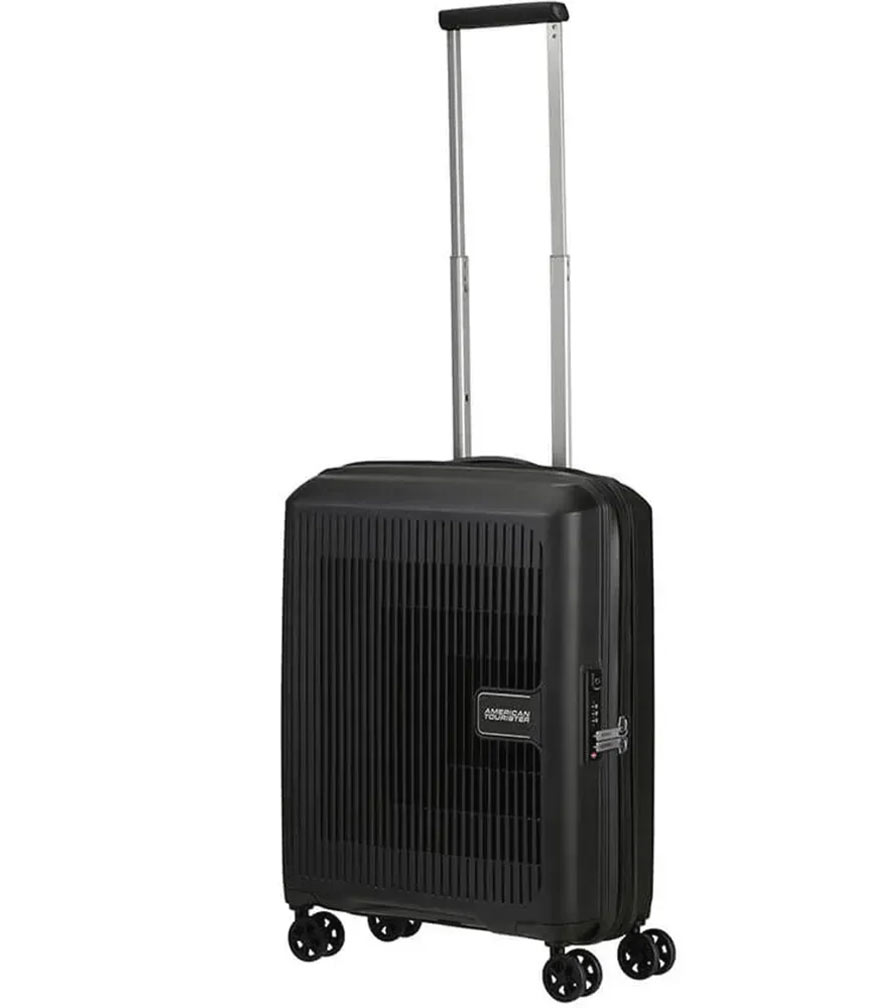 Малый чемодан American Tourister AeroStep MD8*09001 (55 см) - Black ~ручная кладь~