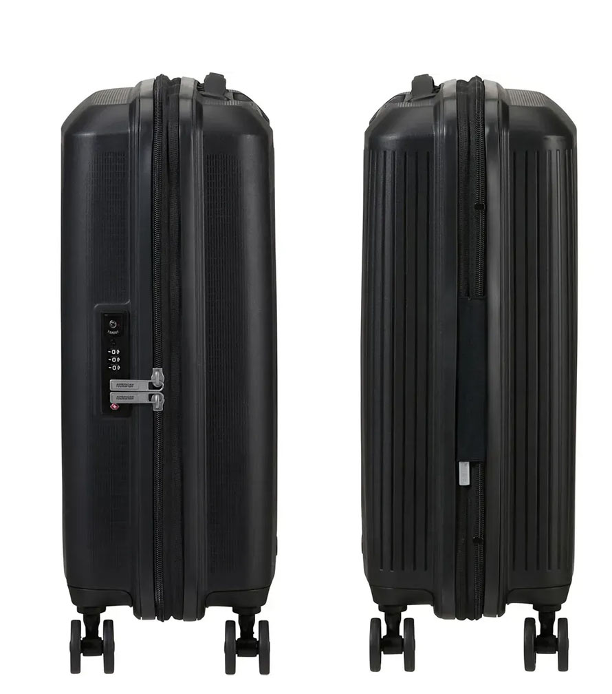Малый чемодан American Tourister AeroStep MD8*09001 (55 см) - Black ~ручная кладь~