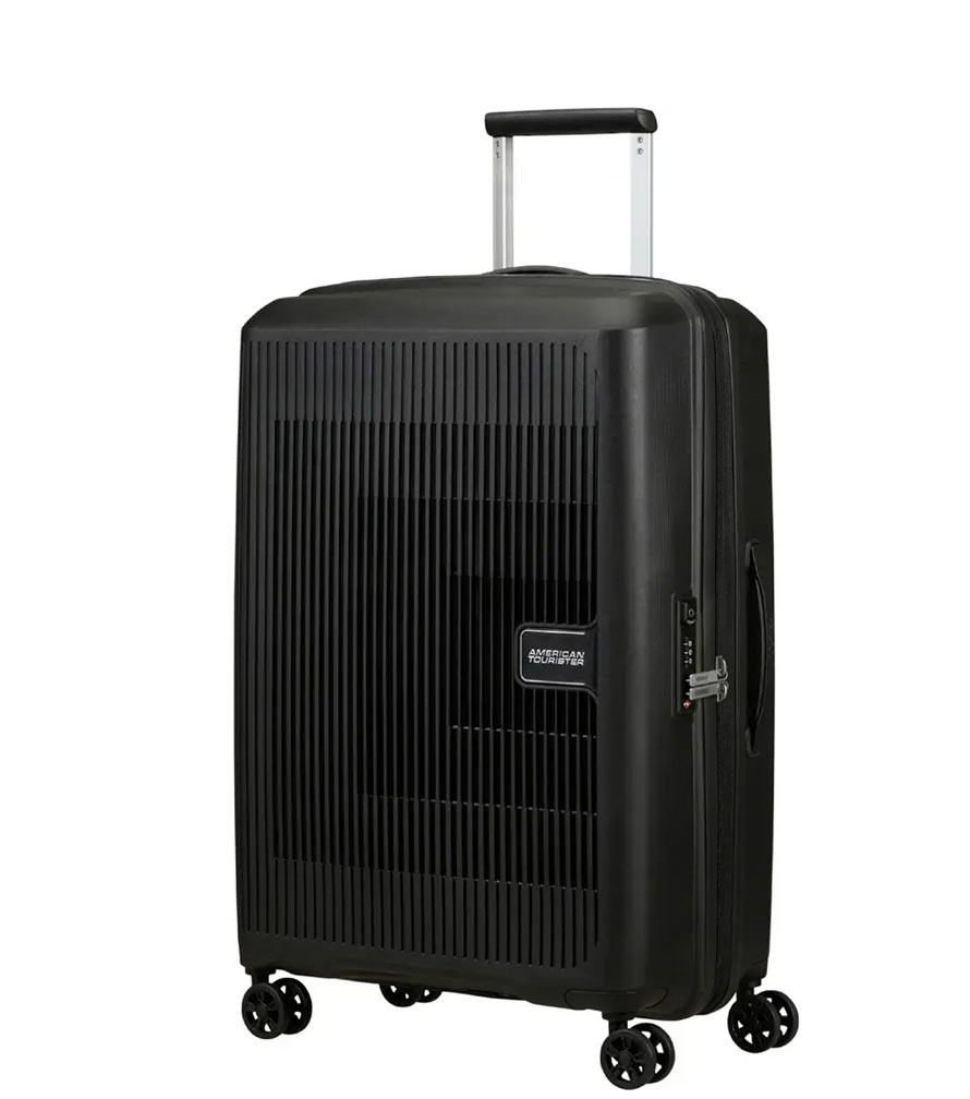 Средний чемодан American Tourister AeroStep MD8*09002 (67 см) - Black