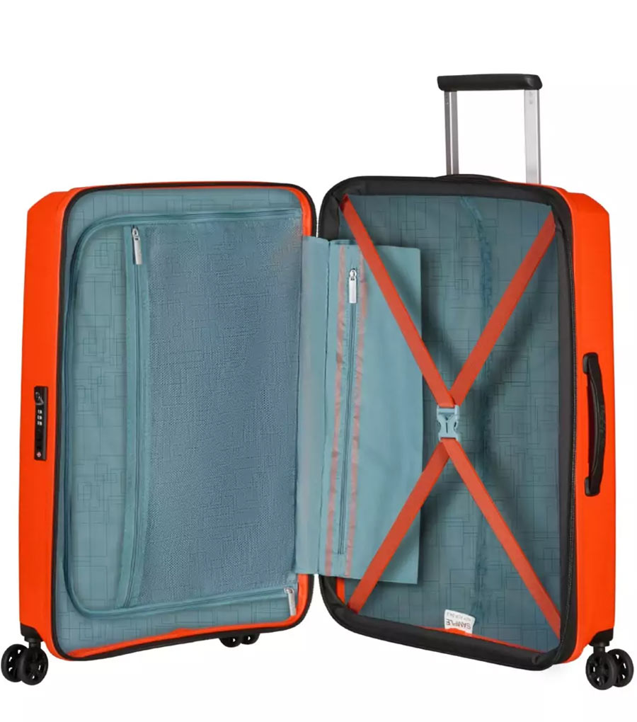 Средний чемодан American Tourister AeroStep MD8*96002 (67 см) - Orange