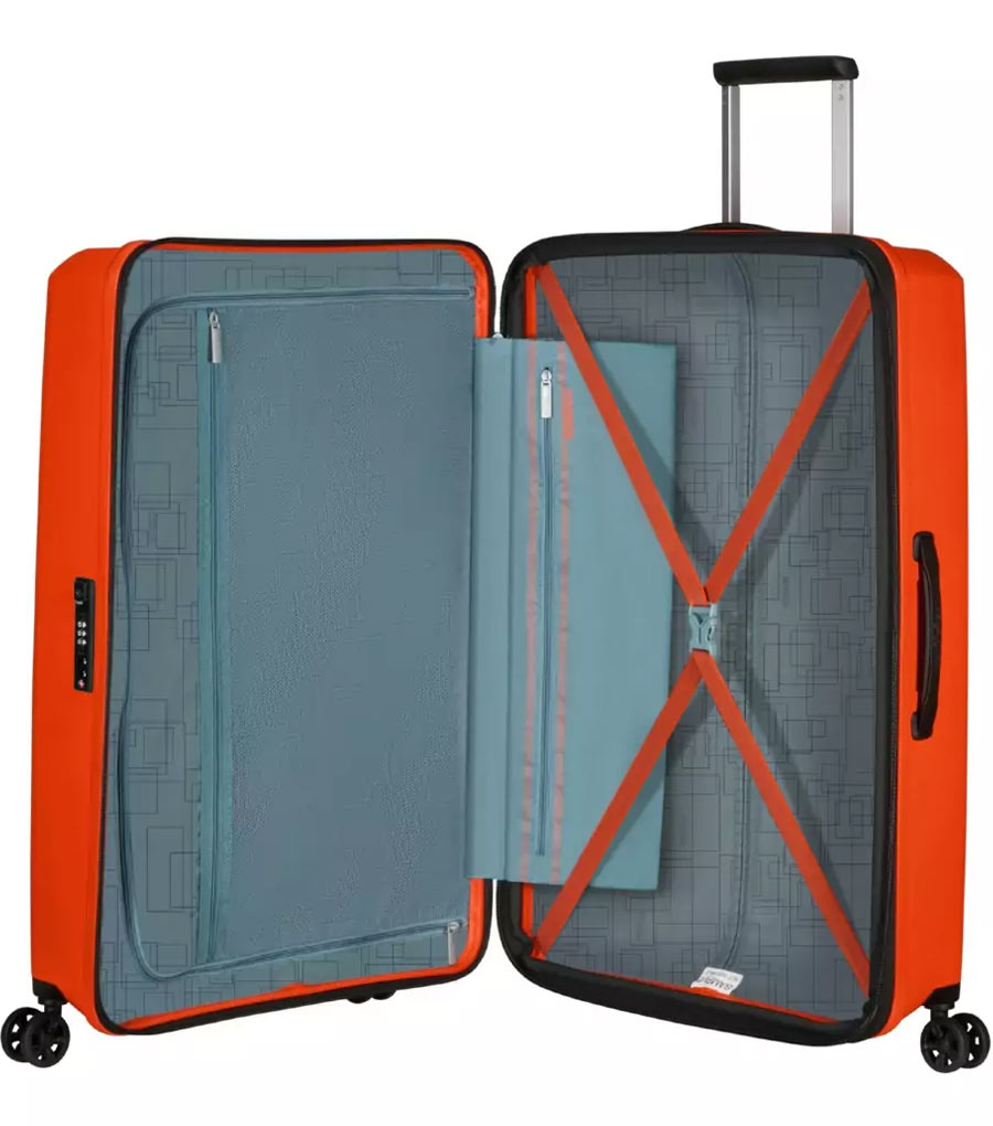 Большой чемодан American Tourister AeroStep MD8*96003 (77 см) - Orange