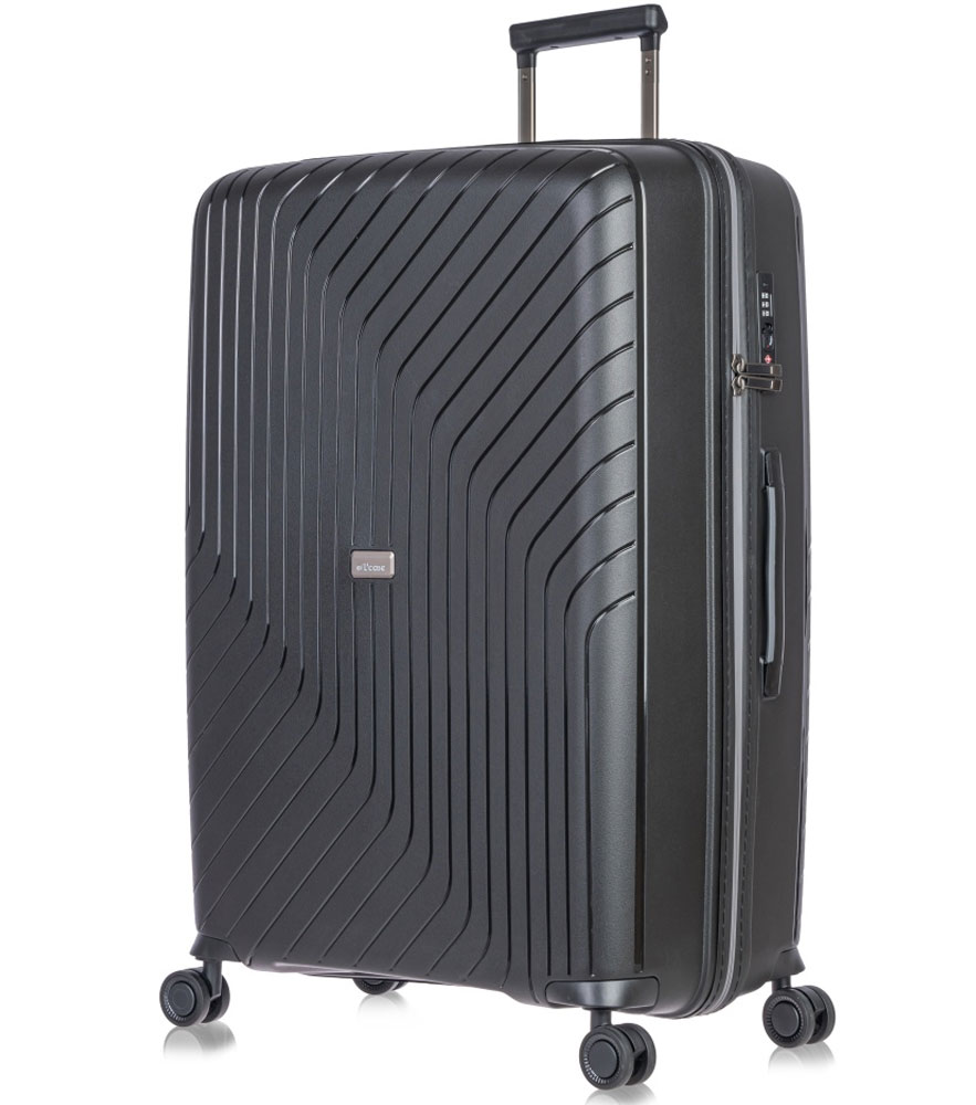 Большой чемодан L-case MADRID black