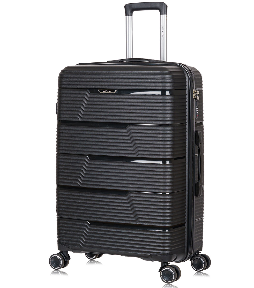 Большой чемодан L-case Manila Black L (71 см)