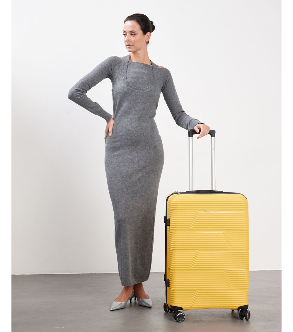 Средний чемодан L-case Manila Yellow L (62 см)
