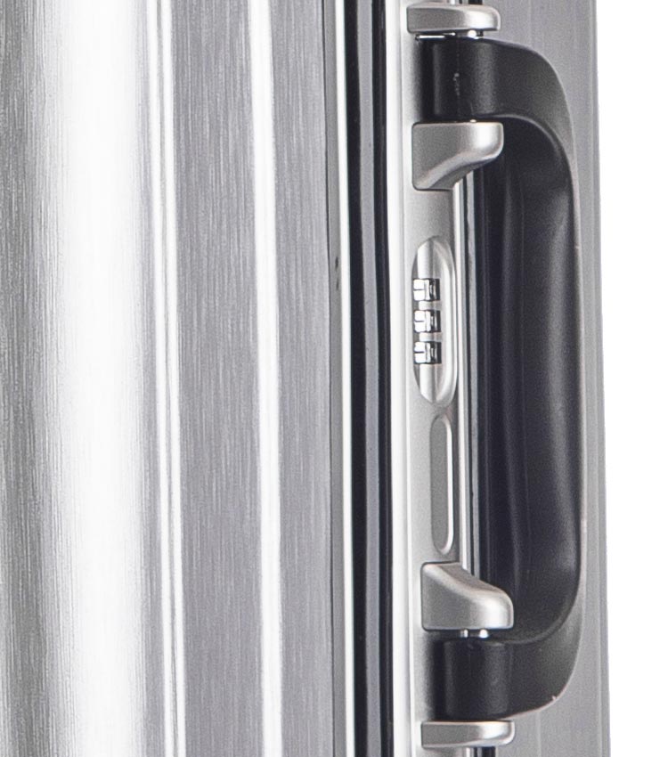 Малый чемодан спиннер Lcase Milan silver (58 см)