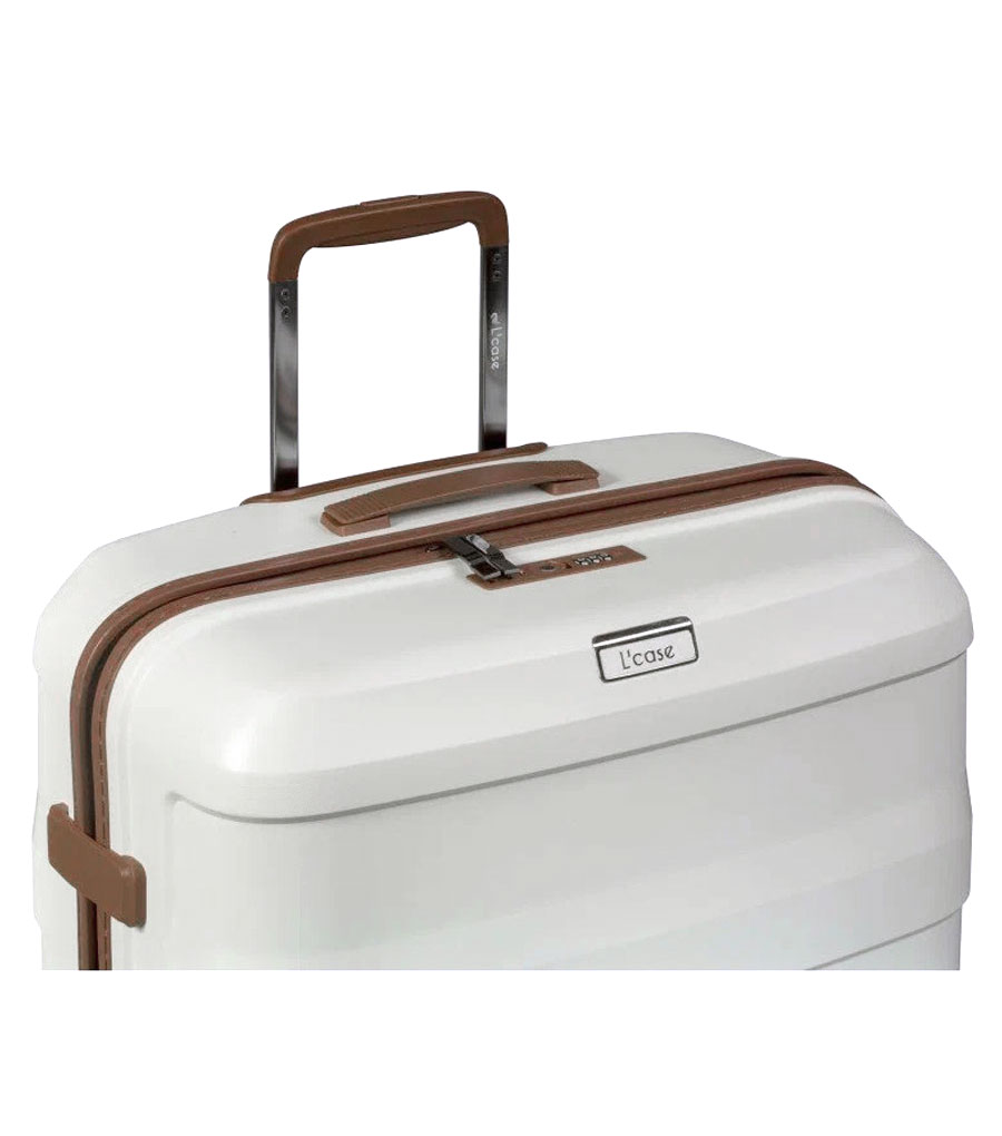 Средний чемодан L’case Monaco (67 cm) - White