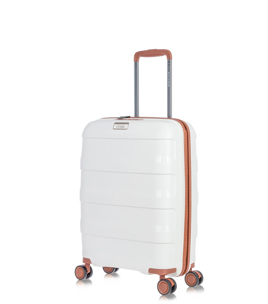 Малый чемодан L’case Monaco (55 cm) - White ~ручная кладь~