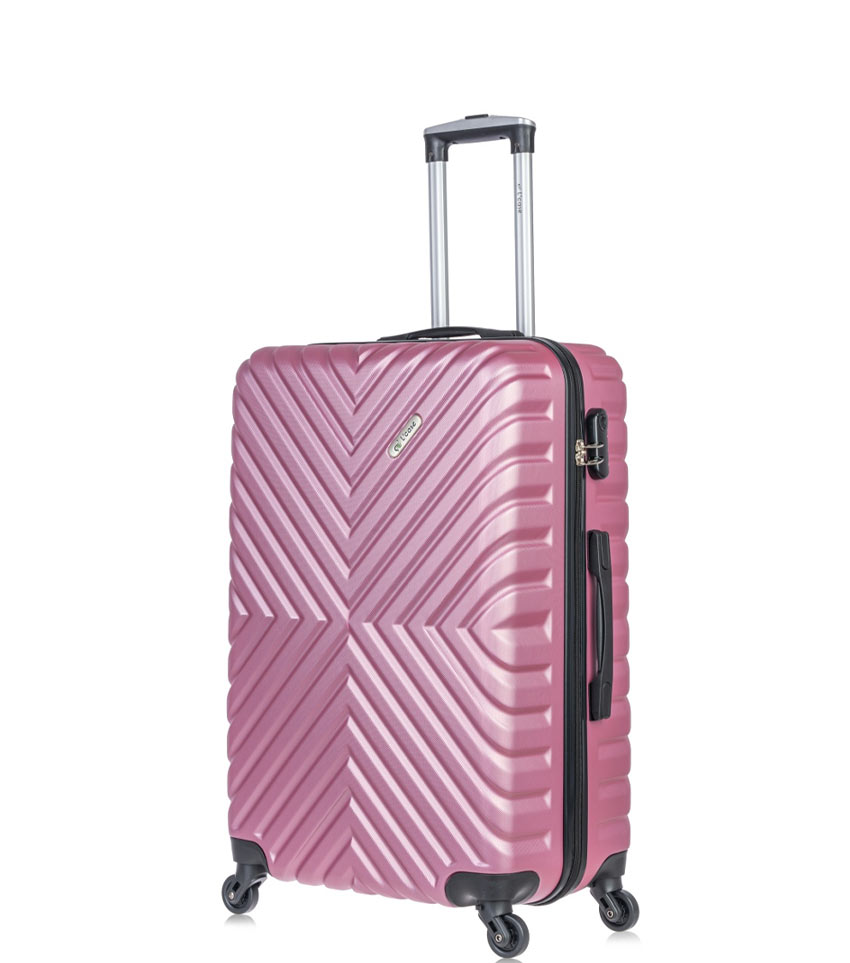 Средний чемодан L-case New-Delhi Pink M (60 см) ABS