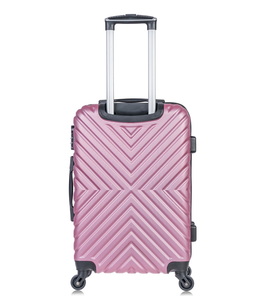 Средний чемодан L-case New-Delhi Pink M (60 см) ABS